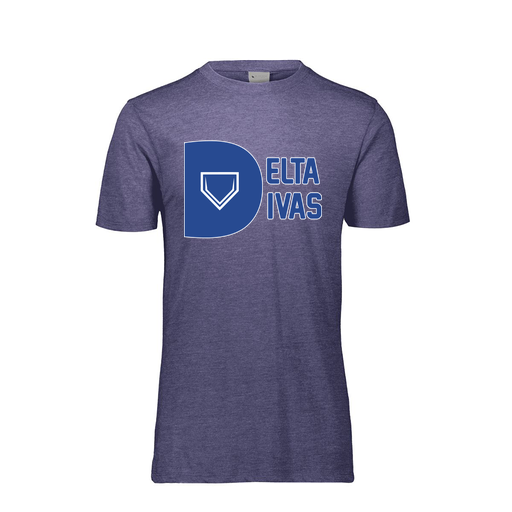 [FTSCUBRY-AS-LOGO2] Decker Men's Tri-Blend T-Shirt - Short Sleeve (Adult S, Royal, Logo 2)