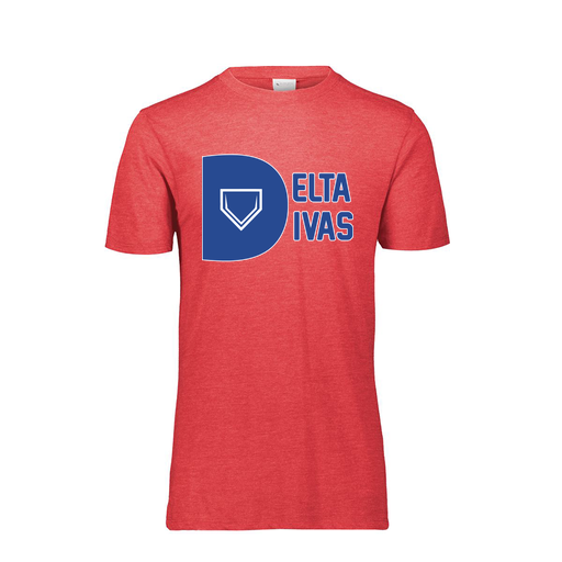 [FTSCUBRD-AS-LOGO2] Decker Men's Tri-Blend T-Shirt - Short Sleeve (Adult S, Red, Logo 2)