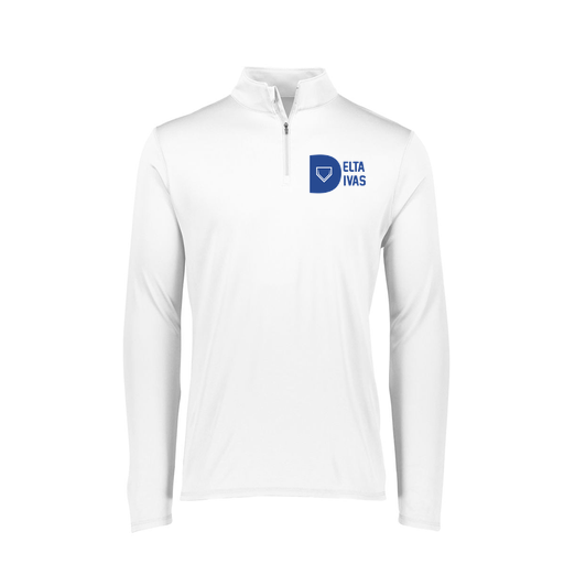 [FTLQFLWH-FAXS-LOGO2] Decker Women's Flex-Lite 1/4 Zip Shirt (Female Adult XS, White, Logo 2)