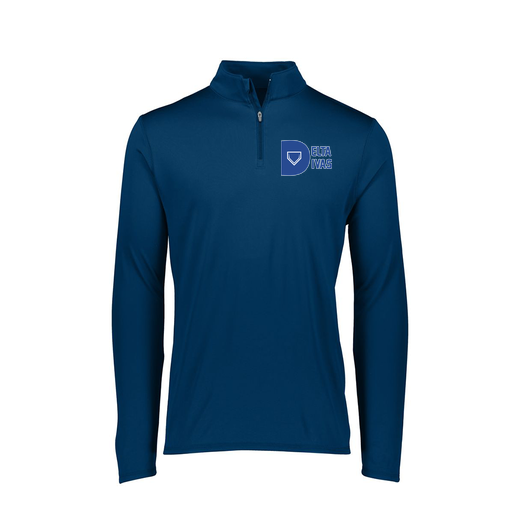 [FTLQFLNV-FAXS-LOGO2] Decker Women's Flex-Lite 1/4 Zip Shirt (Female Adult XS, Navy, Logo 2)