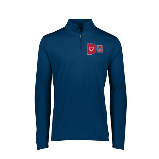 [FTLQFLNV-FAXS-LOGO3] Decker Women's Flex-Lite 1/4 Zip Shirt (Female Adult XS, Navy, Logo 3)