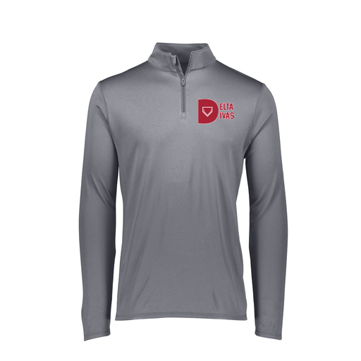 [FTLQFLGY-FAXS-LOGO3] Decker Women's Flex-Lite 1/4 Zip Shirt (Female Adult XS, Gray, Logo 3)