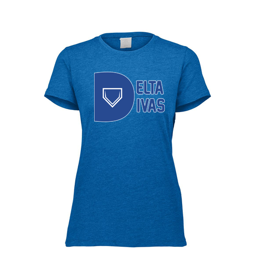 [FTSCUBRY-FAXS-LOGO2] Decker Women's Tri-Blend T-Shirt - Short Sleeve (Female Adult XS, Royal, Logo 2)