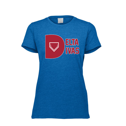 [FTSCUBRY-FAXS-LOGO3] Decker Women's Tri-Blend T-Shirt - Short Sleeve (Female Adult XS, Royal, Logo 3)