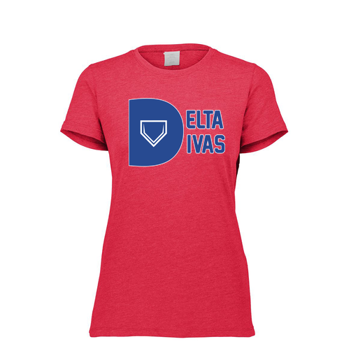 [FTSCUBRD-FAXS-LOGO2] Decker Women's Tri-Blend T-Shirt - Short Sleeve (Female Adult XS, Red, Logo 2)