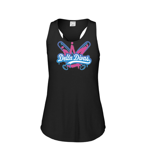 [3078.K94.S-LOGO1] Ladies Tri Blend Tank Top (Female Adult S, Black, Logo 1)