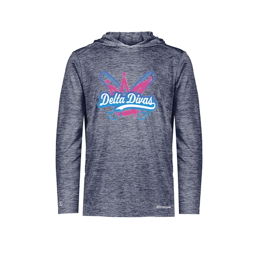 [FOLHCGNV-AS-LOGO1] Decker Men's Charge Hoodie (Adult S, Navy, Logo 1)