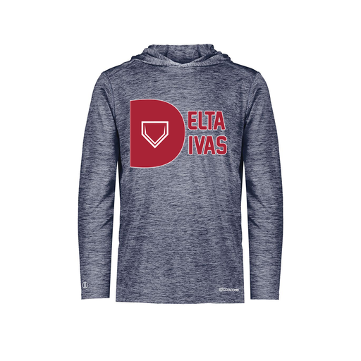 [FOLHCGNV-AS-LOGO3] Decker Men's Charge Hoodie (Adult S, Navy, Logo 3)