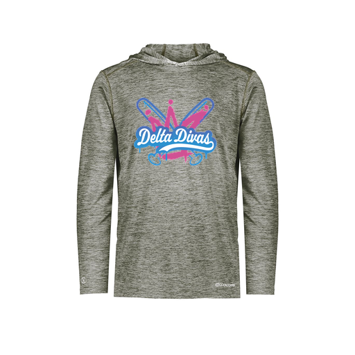 [FOLHCGGY-AS-LOGO1] Decker Men's Charge Hoodie (Adult S, Gray, Logo 1)