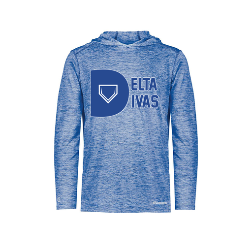 [FOLHCGRY-YS-LOGO2] Decker Youth Charge Hoodie (Youth S, Royal, Logo 2)