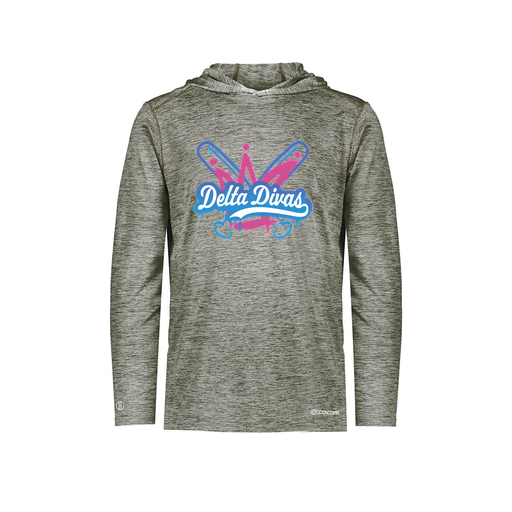 [FOLHCGGY-YS-LOGO1] Decker Youth Charge Hoodie (Youth S, Gray, Logo 1)