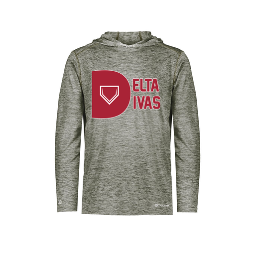 [FOLHCGGY-YS-LOGO3] Decker Youth Charge Hoodie (Youth S, Gray, Logo 3)