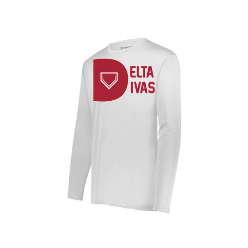 [222823.005.S-LOGO3] Youth LS Smooth Sport Shirt (Youth S, White, Logo 3)